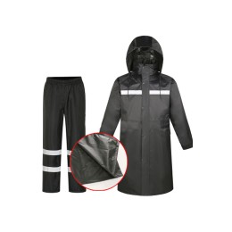 SKRT002 製造黑色反光雨衣 大量訂做過膝雨衣 加長版  套裝 雨衣製造商 磁吸雨衣  工地雨衣 急流 SKRT002 製造黑色反光雨衣 大量訂做過膝雨衣 加長版  套裝 雨衣製造商 磁吸雨衣  工地雨衣 急流